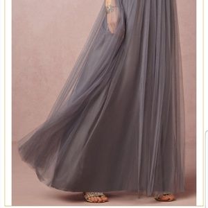 Gray Louise Tulle Maxi Skirt Jenny Yoo Bhldn